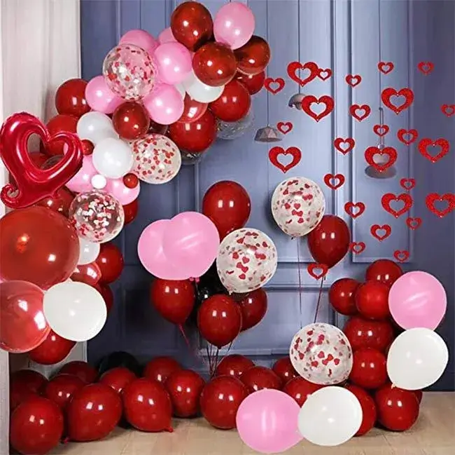 Decorating Room With Valentines Balloons Ideas