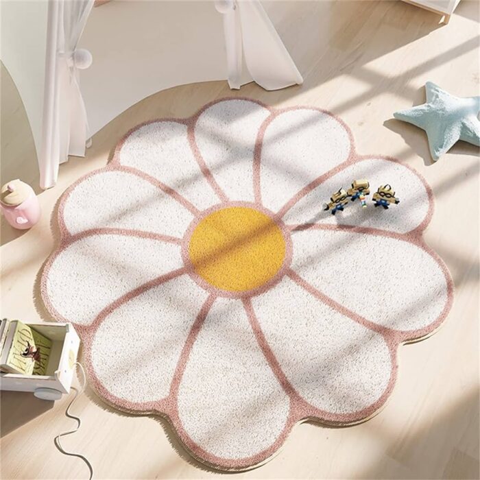 Cute Flower-Shaped Bath Rugs