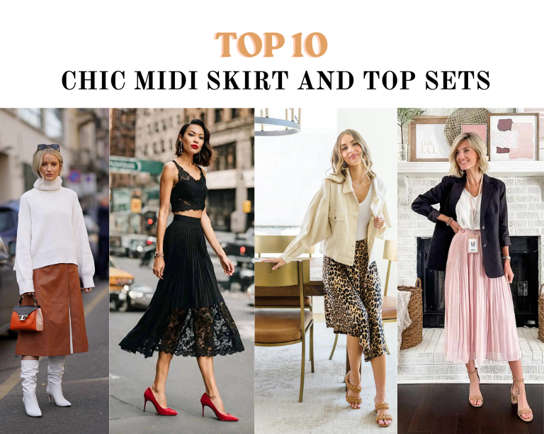 Top 10 Chic Midi Skirt And Top Set Ideas