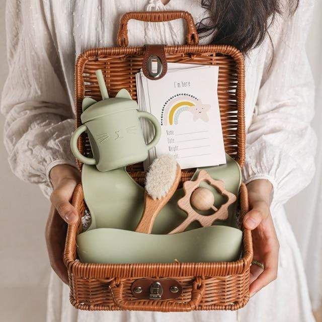 Creating a customised basket filled with baby care essentials