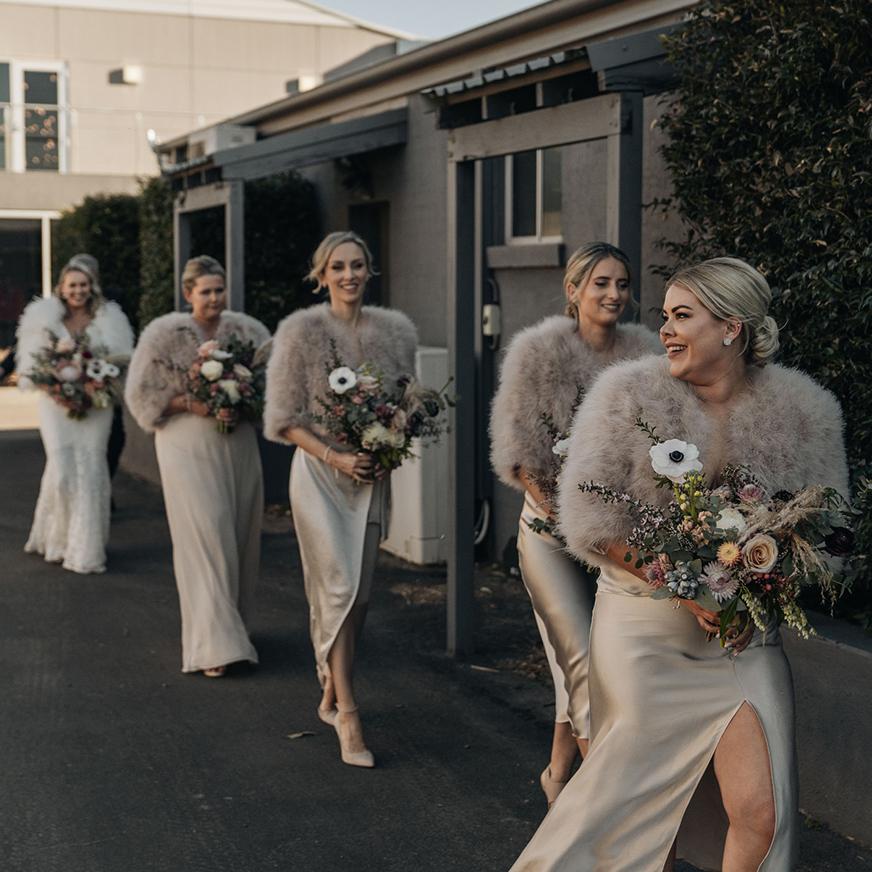 Faux Fur Shawl for Bridesmaids