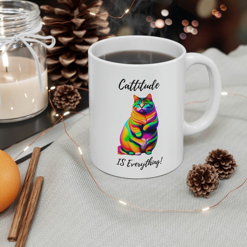 Start their day off on the right paw with a cup of coffee served in this sassy cat-themed mug