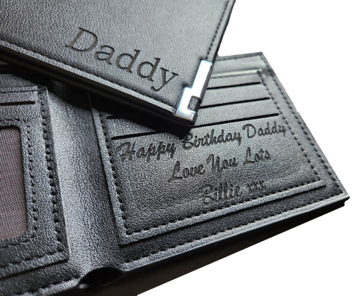 Personalized leather wallet