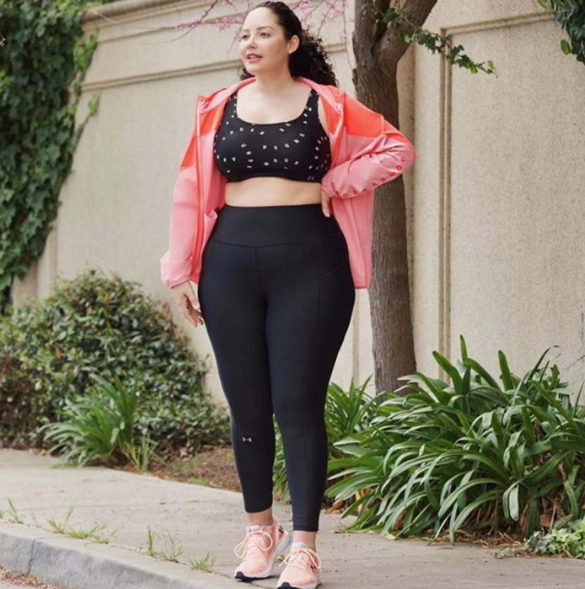 curvy plus size outfit for gym