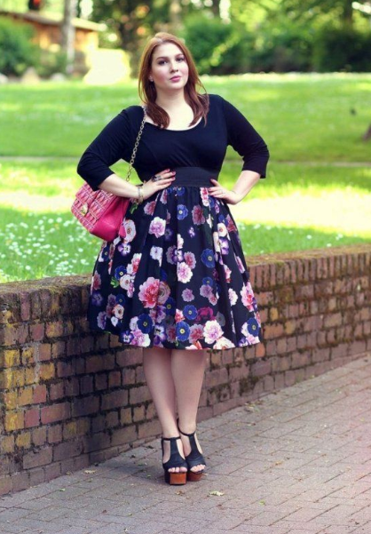 floral dress for plus size