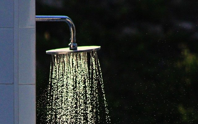 Heated Outdoor Shower