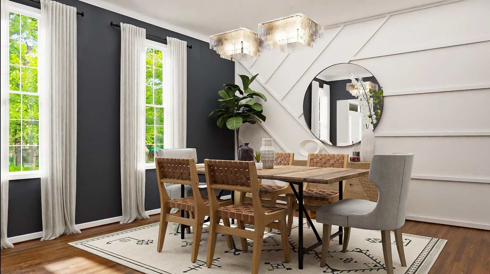 20+ Black Accent Wall Dining Room Ideas To Dine In Style