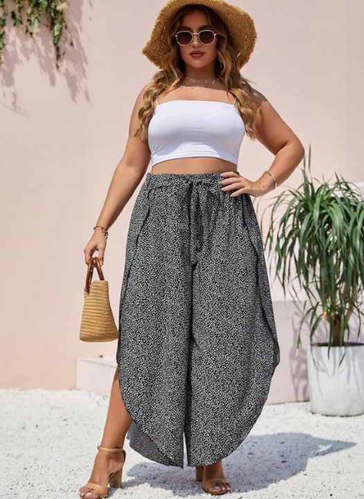 Trendy cute summer plus size outfit