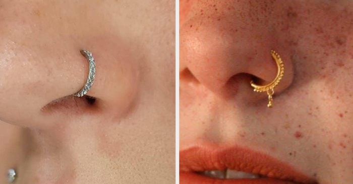 15+ Gold Nose Ring Jewelry For Style and Safe