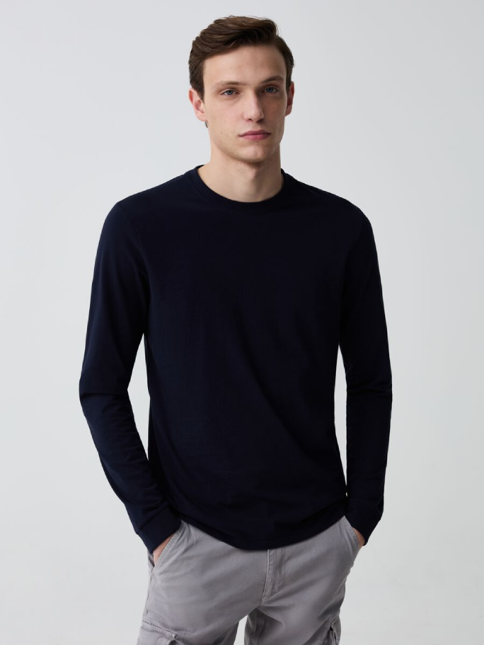 Long Sleeve T Shirt Black Mens